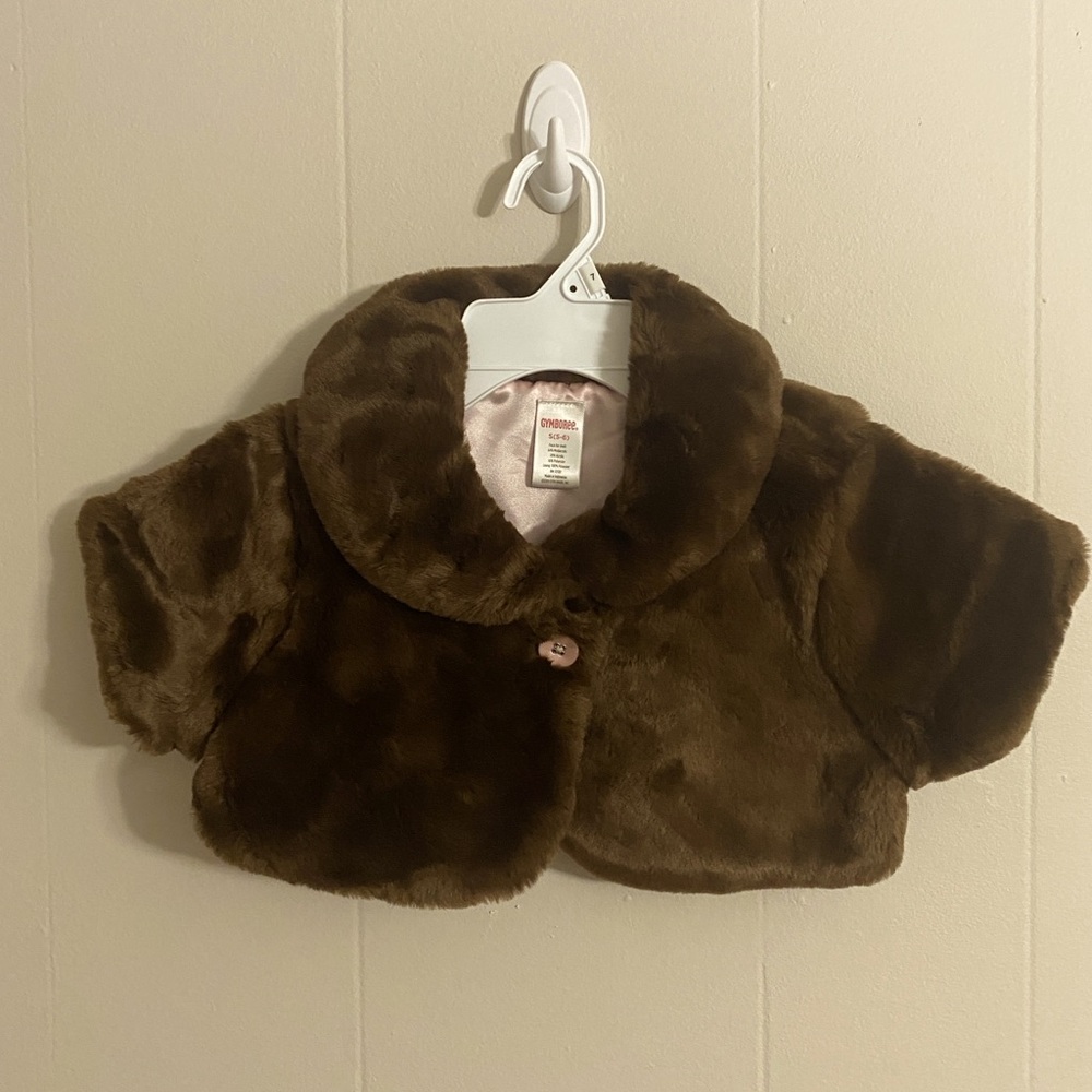 Gymboree Faux Fur Cropped Shrug Jacket